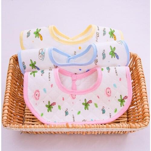 2018 3pcs/Lot New Cute Baby Bandana Bibs Cartoon Animal Print 100% Cotton Newborn Infant Girls Boys Toddler Triangle Scarf