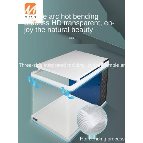 Brushed Fish Tank Household Aquarium Small Desktop Fish Globe Mini Creative Ecological Pot Living Room Filter Change Water