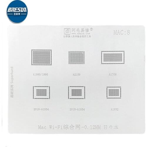 AMAOE for MAC:8 Tin-planted for MACBOOK MAC Pro WiFi chip integrated steel Mesh A2159/A1706 series