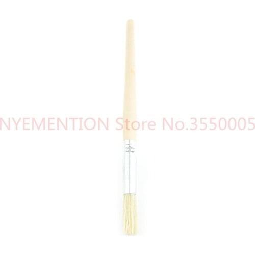 Wooden Natural Fiber Bristles Handle Coffee Grinder Brushes Cleaning Brush Heavy Wood Handle & Natural Bristles Home 200pcs