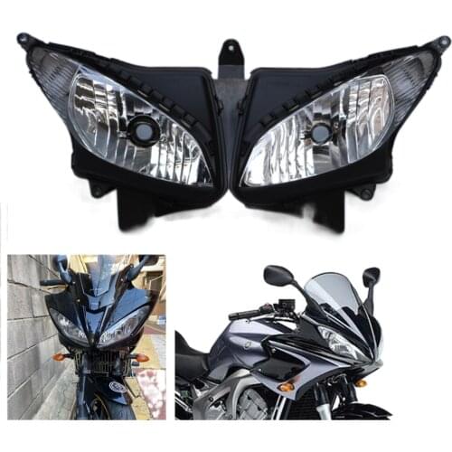 For Yamaha FZ6S 2003 2004 2005 2006 2007 2008 2009 Motorcycle FZ 6S Headlight Replace Headlamp Lighting Lamp Clear
