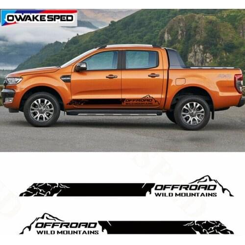 Mountain Graphics Vinyl Decal Car Door Side Sticker 4x4 Off Road Pickup Trunk Stickers For Ranger F-150 Volkswagen Amarok Hilux