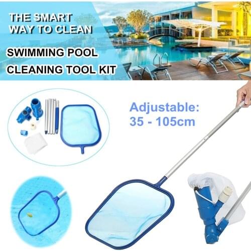 Swimming Pool Vacuum Cleaning Tool Professional Pool Cleaning Net Set Suction Head Cleaning Net Kit Pool Cleaners Accessories