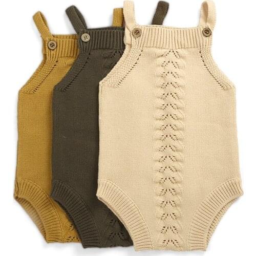 Kaiya Angel Winter Childrens Clothing Baby Girl Winter Clothes Bodysuit Wool Knited Vest Sweater For Baby Girls Romper 0-12M