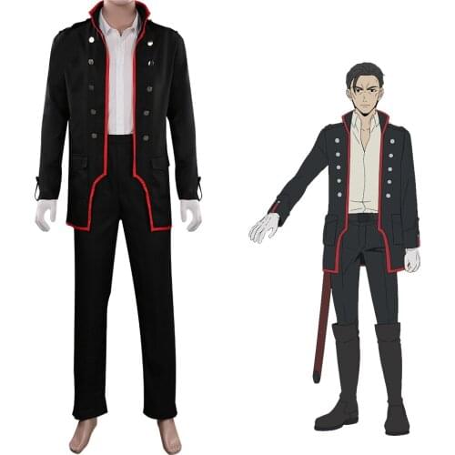Mars Red Yoshinobu Maeda Cosplay Costume Halloween Carnival Coat + Glove + Pants + Shirt Uniform Suit