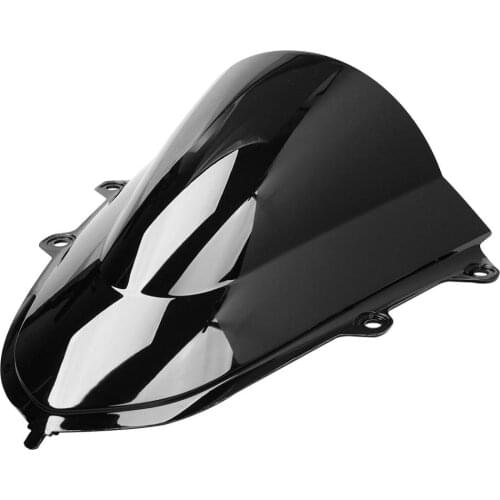 New Motorcycle Black ABS Double Bubble Windshield Fairing Windscreen Screen For Yamaha YZF R15 V3 2017 2018 2019 2020