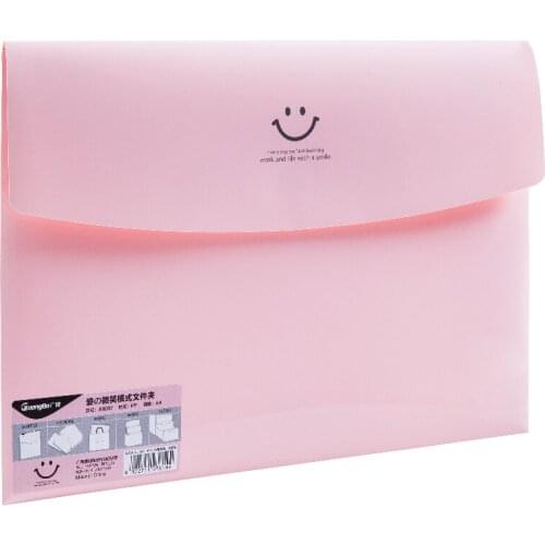 Cute A4 horizontal type documents pouch office information pack Filing Products file pocketdocuments pouch free shipping