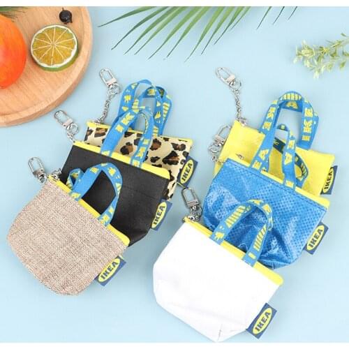 Fashion Coin Purse Mini Wallet Money Pouch Keyring Card Holder Small Zip Bag Blue Color Coin Purse Zipper Pouch Women Wallet