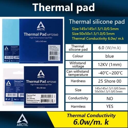 Arctic original high-performance cooling silicone pad CPU/GPU graphics card cooling pad motherboard cooling pad