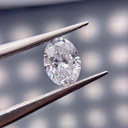 Oval cut Moissanite 2ct excellent Cut Loose beads GH color moissanite stone Excellent cut VVS1 jewelry Making materia