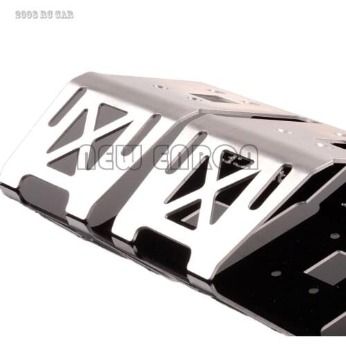 2Pcs Stainless Steel Front&Rear Lower Skid Plate Bottom Plate #85234FOR HPI SAVAGE FLUX HP 2359 XL 4.6 5.9 4.1 21 NEW ENRON1:8
