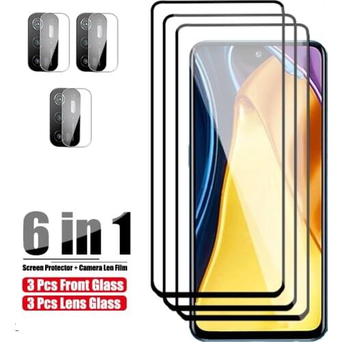 Front Film And Camera Len Protector For Xiaomi Poco M3 Pro 5G Glass X3 NFC Screen Protective On Poco F3 M F X 3 Tempered Glas