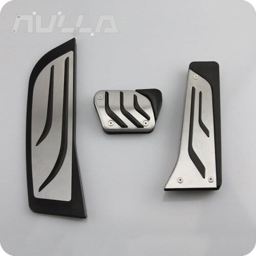 NULLA RHD Stainless Steel Foot Rest Pedals Footrest Pedal AT For BMW F30 F31 F20 F21 1 3 Series 316i 318d 320i 328i 335