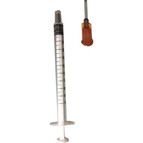 1ml Industrial Syringes with 15G x 1/2" Blunt Tip Fill Needle (Pack of 10)