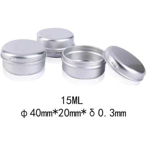 40*20mm 15ml Empty Containers Sample Jars Cosmetic Jars Aluminium Containers For Cosmetics Aluminum Makeup Case DIY Bottles Box