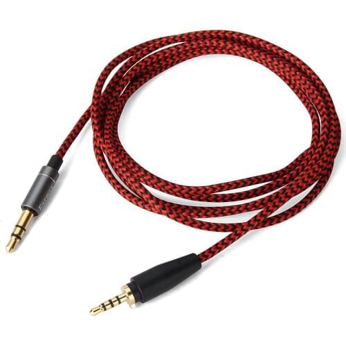Replacement Stereo Audio Cable Upgrade Braid Tangle-Free Cord for Sennheiser Urbanite On-Ear XL Wireless Over-Ear Headphones