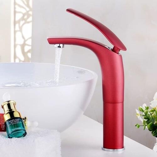 Bathroom Sink Faucet Hot and Cold Water Mixer Crane Chrome Finished Tap Toilet Basin White Gold Black Sink Faucets
