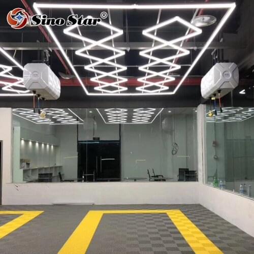 ST2018 The High lux special design of 2.4*4.8m LED ceiling lihght fixtures for the DIY self service car washing booth