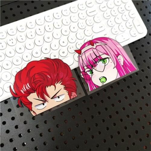 Car Styling Vinyl Stickers for Cartoon Character Girl Anime Graphics Motor Bikes Keyboard Decal