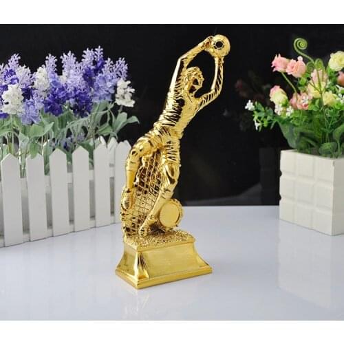 Trophy Cup For Best Goalkeeper Resin Trophy Football Trophy Soccer Souvenirs for Soccer Match Award Nice Gift Free Shipping