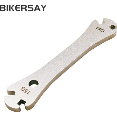 Bicycle spoke wrench rim knitting tool wheel spoke tightening correction repair wire wrench 14/15G