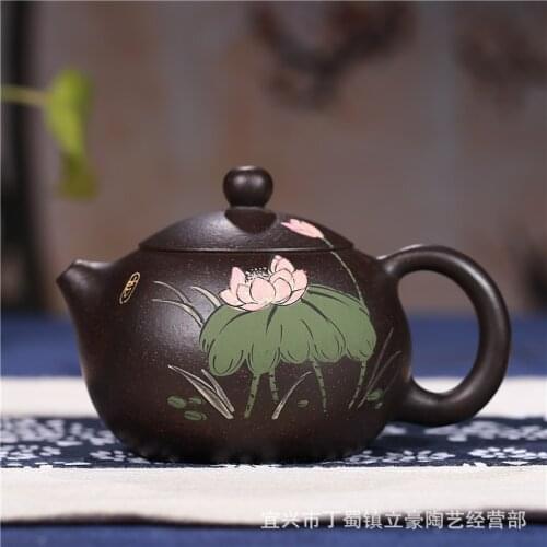 Yixing teapot wholesale masters all handmade Zisha teapot ore black King Kong tea pots