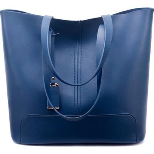 Womens bags Retro fashion shoulder bags Bucket handbags for women big capacity 2 pcs bags PU leather crossbody for female