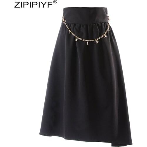 ZIPIPIYF Denim Skirts For Women