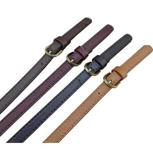 1Pair Leather Handles Durable Shoulder Bags Detachable Belt Women Handle DIY Handmade Replacement Handbag Adjustable Strap Tan