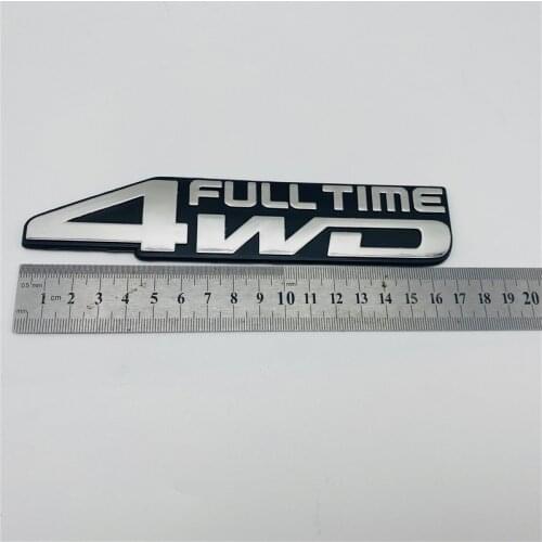 170*38mm For Toyota Rear FULL TIME 4WD Emblem For 1991-1997 Land Cruiser FJ80 1996-1997 LX450