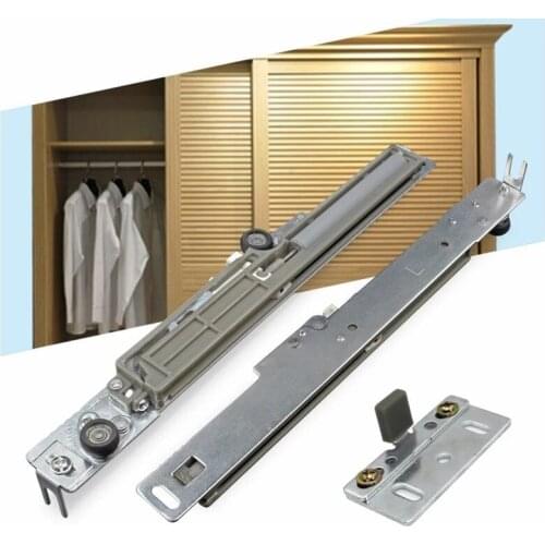 2Pairs(2Left+2Right)/Lot Sliding Pocket Door Light Damper Buffer For Wardrobe Closet Cabinet Cupboard