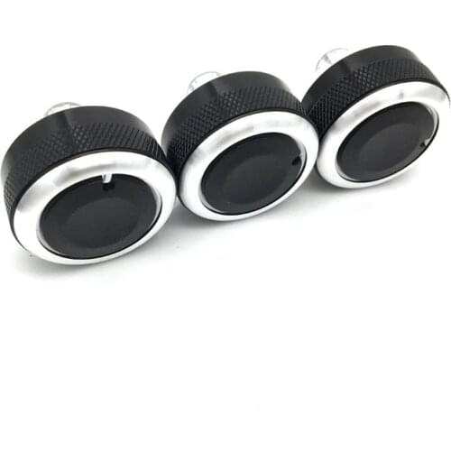 3pcs/set Aluminum Alloy air conditioning knobs switch knobs heater climate control buttons For Mazda 6 2006 to 2015 ac knob