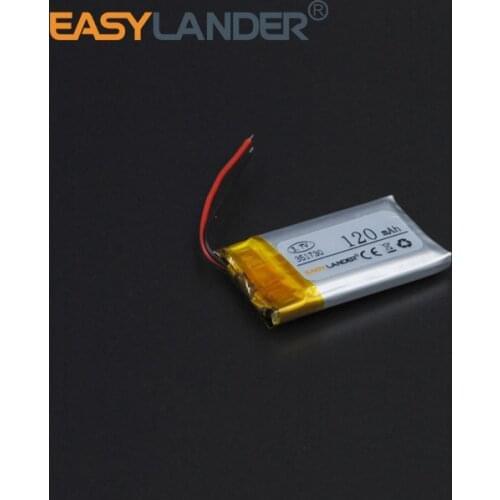 3pcs/Lot 3.7V 120mAh Rechargeable li Polymer Li-ion Battery For bluetooth headset mp3 /mp5 gps psp mouse smart Watch 351730