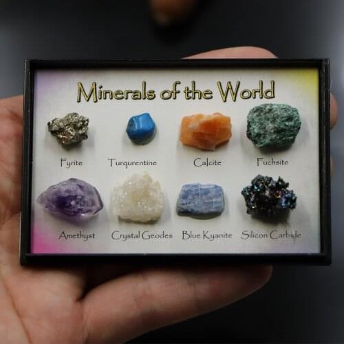 8pcs Natural Crystal Quartz Minerals Specimen Amethyst Quartz Irregular Shape Rough Rock Stone Reiki Healing Home Decoration