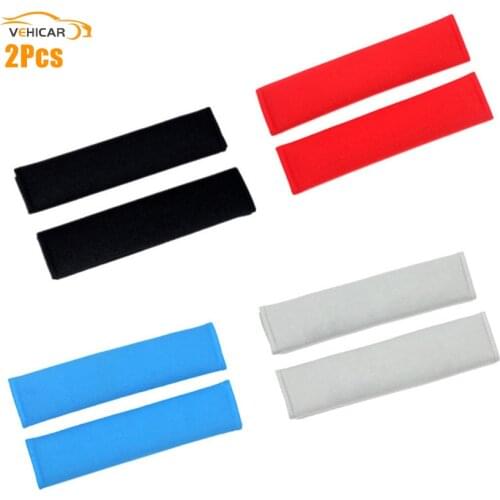 VEHICAR 2PCS/PAIR Vehicle Car Seat Belts Padding Cotton Driver Shoulder Protector Universal 26CMX6.5CM Auto Seat Belt Cover