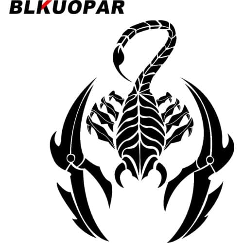 BLKUOPAR for Scorpio Tatuaje Car Stickers Sunscreen Decals Fashionable Vinyl Material Waterproof Air Conditioner Funny Decor