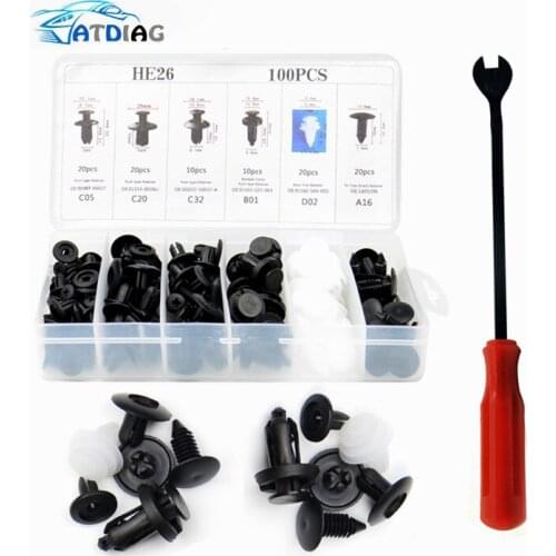 Auto Fastener Clip Mixed Car Body Push Retainer Pin Rivet Bumper Door Trim Panel Retainer Fastener Kit
