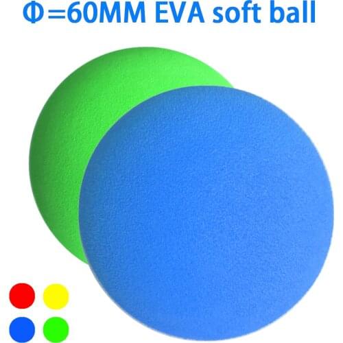 60mm Big Golf Balls Pet Toys Foam Fetch Balls Soft Interactive Cat Dog Chew Balls EVA Ball Non-toxic Training 2pcs/pack 9g/pcs