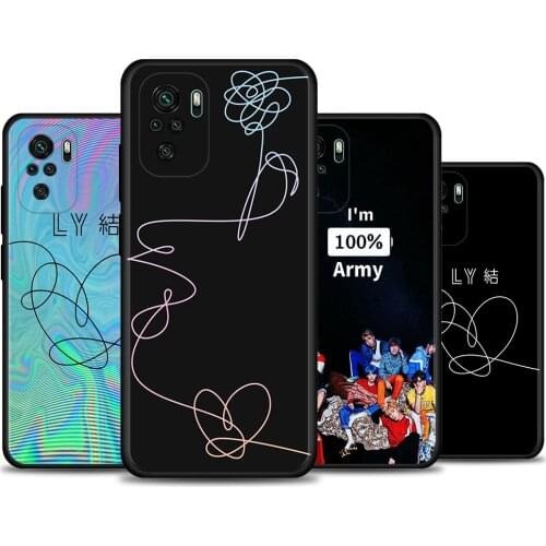 Case For Redmi Note 10 Pro Max 9 9T 9S 8 8T 7 Cover TPU caso For Redmi K40 Pro Plus 9 9A 9C Shell Rap RM JIMIN JIN SUGA J HOPE