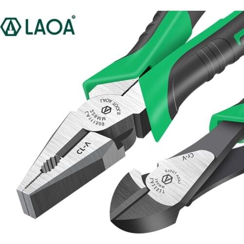 LAOA Diagonal Cutting Pliers Labor-saving Pliers Large Steel Wire Pliers Long nose pliers