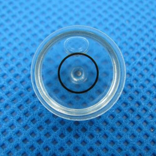 Diameter 16mm Heigtht 8mm Round bubble level Glass level Bubble Round glass vial Circular water level meterv Ticks color Black