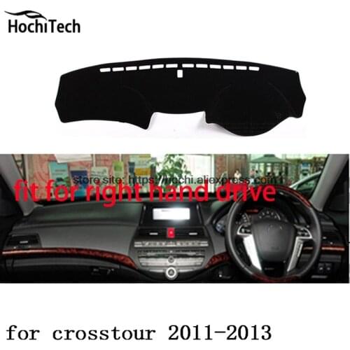 For honda crosstour right hand drive dashboard mat Protective pad black color car-styling Interior Refit Sticker Mat products