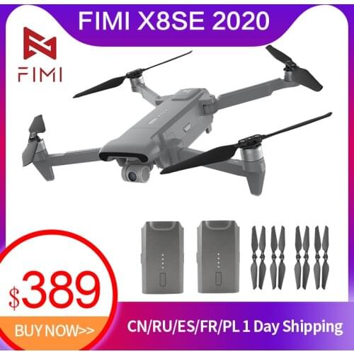 FIMI X8se 2020 3-Axies 4K H.265 HDR 35mins Flight Time 8KM Remote Control RC Camera Drones Wholesales
