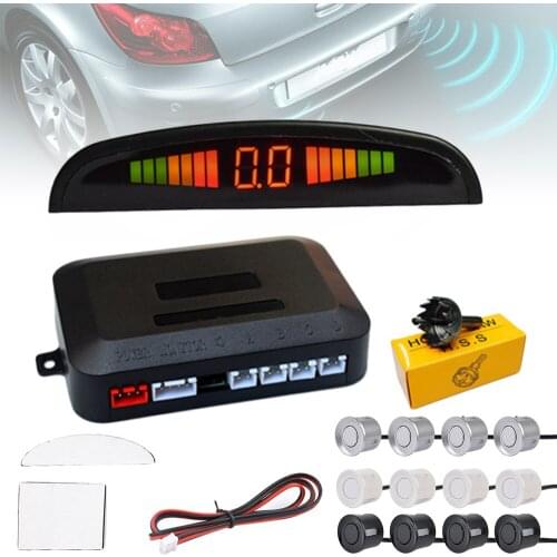 Skyshadow Dual Core CPU Car Video Parking Sensor Reverse Backup Radar Assistance, Auto Parking Monitor Digital Display bibibi