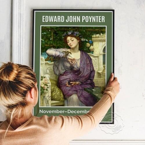 Edward John Poynter Exhibition Museum Poster Wall Art Canvas Painting Vintage Prints Art Home Room Decor Gallery Wall Picture