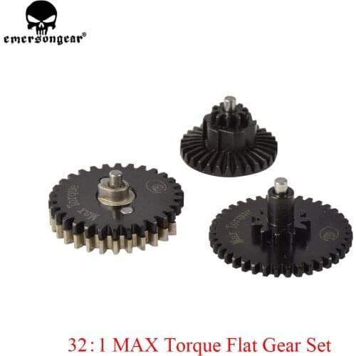 EMERSONGEAR 32:1 MAX Torque Flat Gear Set For Ver. 2/3 GearBox AEG Airsoft Gun Tactical Hunting Acccessories BD1213
