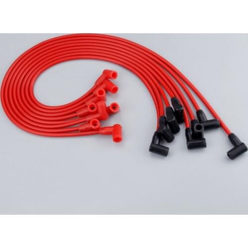 Ignition Cable Spark Plug Wires PAC-608R 8mm for Chevrolet GMC All Models Over Valve Covers 265,267,283 302,305,307 327,350,400