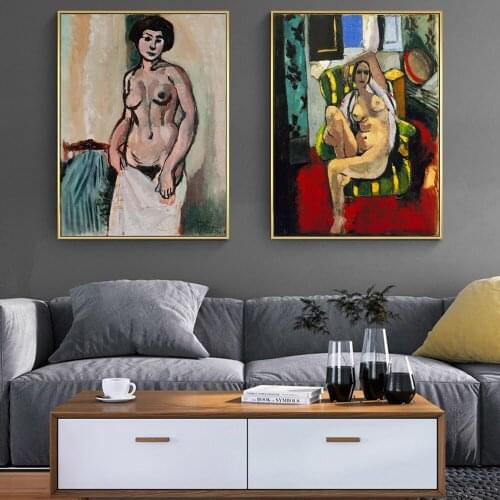 Henri Matisse Sexy Nude Woman Canvas Paintings On the Wall Art Posters And Prints Fauvism Art Canvas Pictures Home Wall Decor