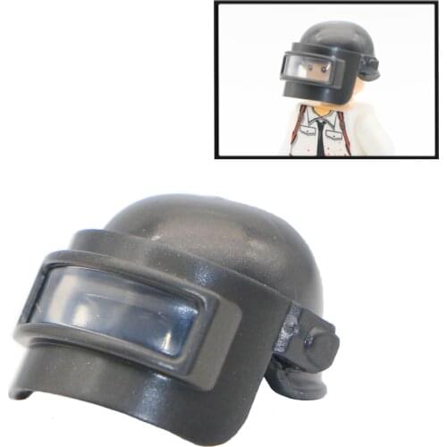 SWAT Team Helmet Building Blocks PUBG Level 3 Soldier Accessories Soviet Special Force City Police Parts Brick Toys For Children
