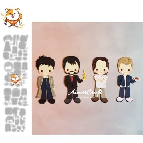 TV series character Metal Cutting Die Mold Knife Scrapbooking Stencil DIY Embossing Craft Die Cuts Card Making New Dies For 2021